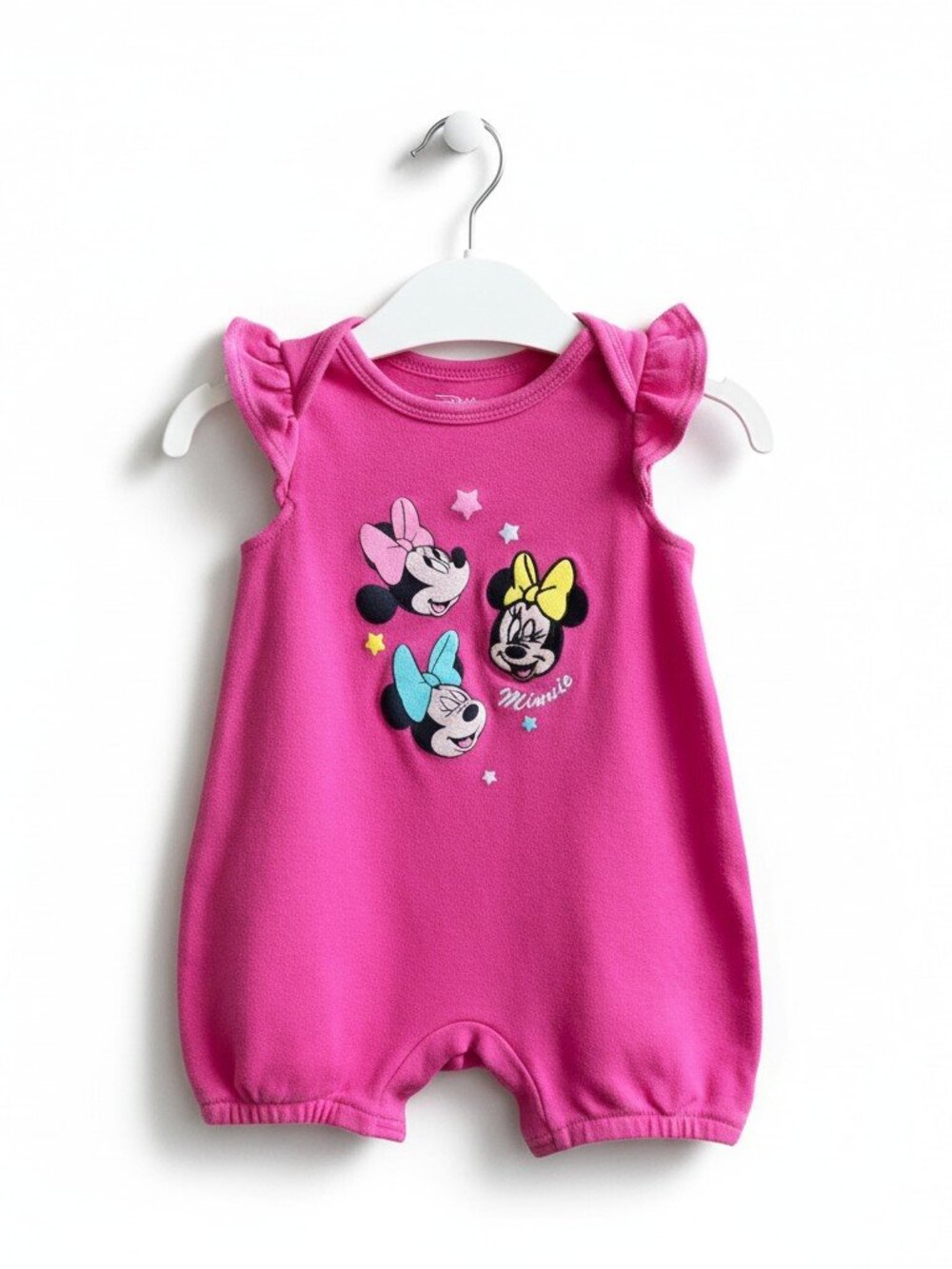 Disney Baby Pink Minnie Mouse Ruffle Romper 3 Months